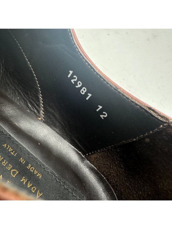 To Boot New York Adam Derreck Men Sz 12 Brown Leather Cap Toe Oxford Dress Shoes main image 9